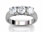Diamond Trilogy Rings MPA59 raised view 