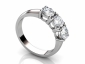 Diamond Trilogy Rings MPA59 profile view