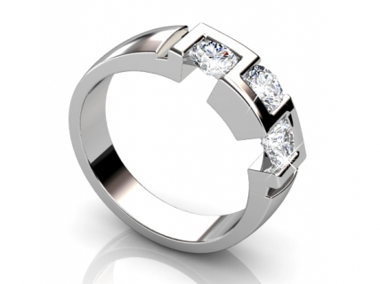 Multi Diamond Rings MP54 profile view