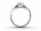 Engagement ring SWF08 through finger view