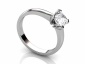 diamond engagement rings SWP45 solitaire profile view