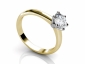 Engagement diamond ring SYR13 profile view