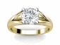 yellow gold split shank engagement rings SYR15 raised view 