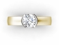 Diamond yellow and white gold rings SYR17 birds eye view 