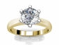 solitaire rings SYR30 gold raised view 