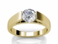 round cut diamond ring SYR72 raised view