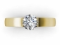 round cut diamond ring SYR72 birds eye view