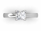 Engagement ring birds eye  view princess diamond SPAP52 