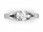 Split shank solitaire ring SPAR15 birds eye view