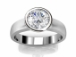 Rub-over setting Diamond ring SPAR16 image view 