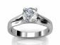split shank ring diamond SPAR67 raised view 
