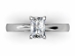 Radiant Diamond Cut Rings SPF06 birds eye view 