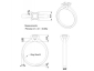 Solitaire ring CAD view diamond princess cut SPP46