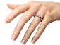 Diamond ring SPP52 engagement on finger view