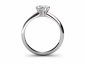 Engagement ring SPR13 through finger view 