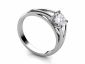 Spit shank ring SPR15 Platinum profile view