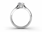 engagement ring SPR68  through finger view